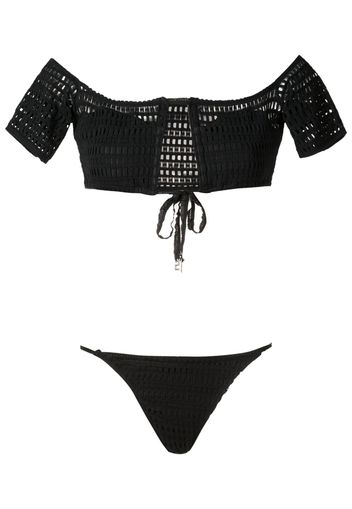 Amir Slama Bikini con spalle scoperte - Nero