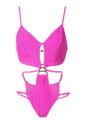 Amir Slama Costume intero con dettaglio cut-out - Rosa