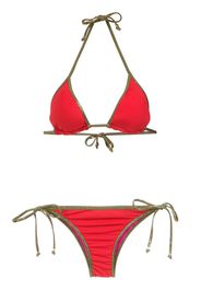 gold-tone trimming bikini set