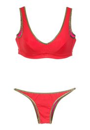 gold-tone trimming bikini set