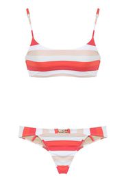 ruffled trim bandeau bikini top