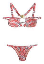 geometric print bikini set