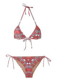 Bikini a triangolo con stampa