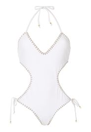 Amir Slama Costume intero con cut-out - Bianco