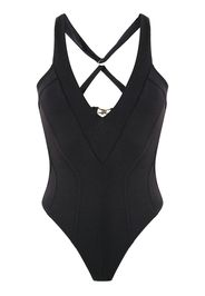 Amir Slama Costume intero cut-out - Nero