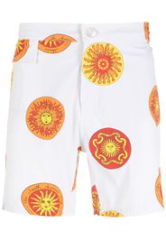 Amir Slama Shorts Sol con stampa - Bianco