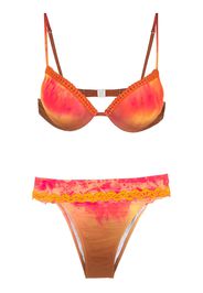 Amir Slama Bikini con fantasia tie dye - Multicolore