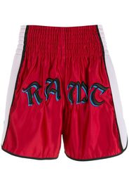 Amir Slama Shorts Luta con ricamo - Rosso