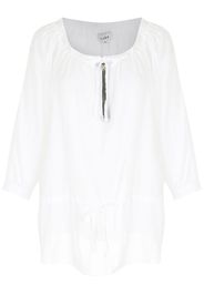 Amir Slama Blusa con zip - Bianco