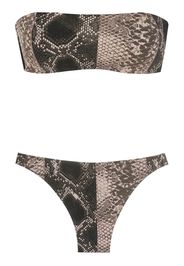 Amir Slama Bikini con stampa - Nero