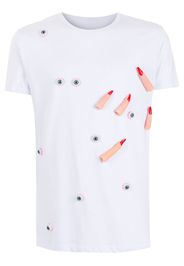 Amir Slama T-shirt con applicazione - Bianco