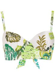 Amir Slama Top bikini con stampa - Verde