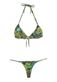 Amir Slama Bikini con stampa - Verde