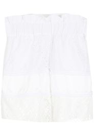 Amir Slama Shorts con pizzo sangallo - Bianco