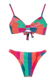 Amir Slama Set bikini con stampa patchwork - Multicolore