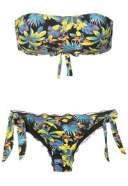 Amir Slama Set bikini a fascia - Nero