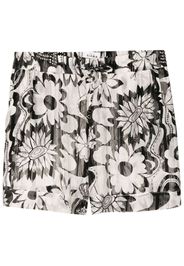 Amir Slama Shorts a fiori - Bianco