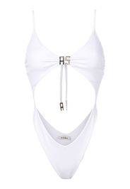 Amir Slama Costume intero con dettaglio cut-out - Bianco