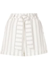 Amir Slama Shorts con cintura - Bianco