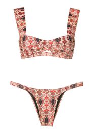 Amir Slama Set bikini a fiori - Multicolore