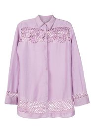 Amir Slama Camicia a fiori oversize - Viola