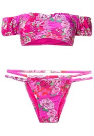 Amir Slama Bikini a fiori - Rosa