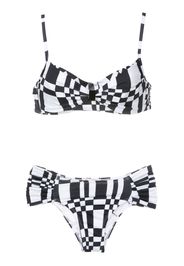 Amir Slama Set bikini con stampa - Nero