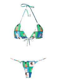 Amir Slama Set bikini con stampa - Multicolore