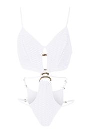 Amir Slama Costume intero con dettaglio cut-out - Bianco