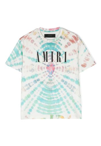 AMIRI KIDS tie-dye print cotton T-shirt - Bianco