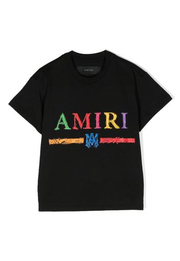 AMIRI KIDS logo-print cotton T-shirt - Nero