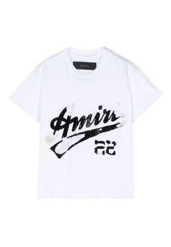 AMIRI KIDS logo-print cotton T-shirt - Bianco