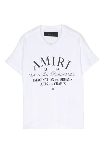AMIRI KIDS logo-print cotton T-shirt - Bianco