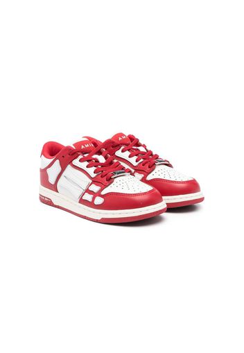 AMIRI KIDS Skel Top leather sneakers - Rosso