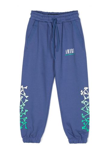 AMIRI KIDS Pantaloni sportivi con coulisse - Blu