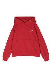 AMIRI KIDS graphic-print drawstring cotton hoodie - Rosso