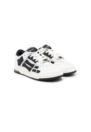 AMIRI KIDS Skeltop panelled leather sneakers - Bianco