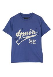 AMIRI KIDS logo-print cotton T-shirt - Blu