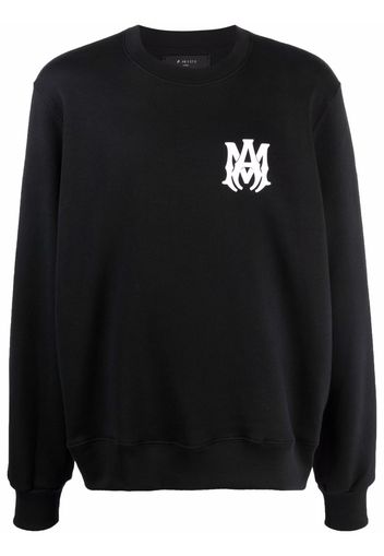 AMIRI logo-print long-sleeve cotton sweatshirt - Nero