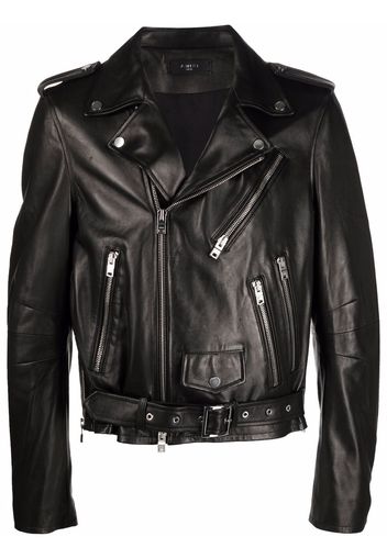 AMIRI leather biker jacket - Nero