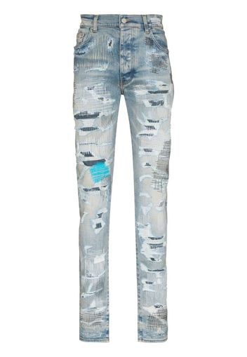 AMIRI Jeans skinny con effetto vissuto - Blu