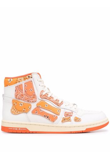 AMIRI Skel-Top Hi Bandana high-top sneakers - Bianco