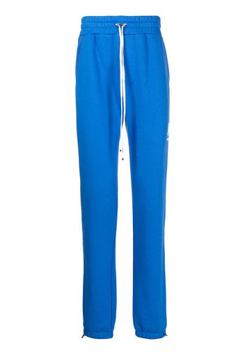 AMIRI logo-print cotton track pants - Blu