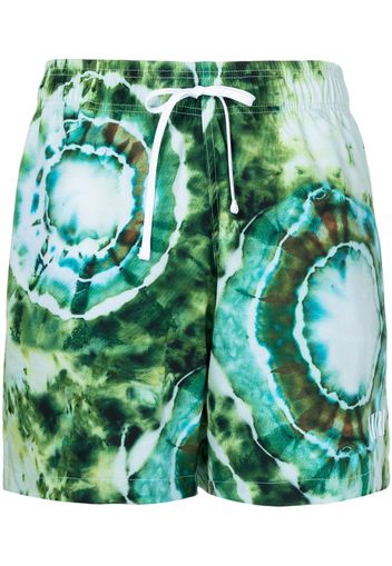 AMIRI Costume da bagno con fantasia tie-dye - Verde