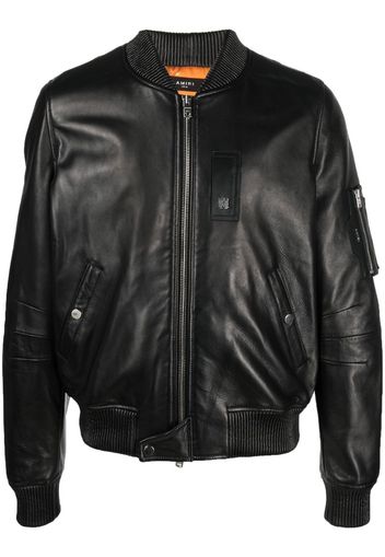 AMIRI Bomber in pelle - Nero