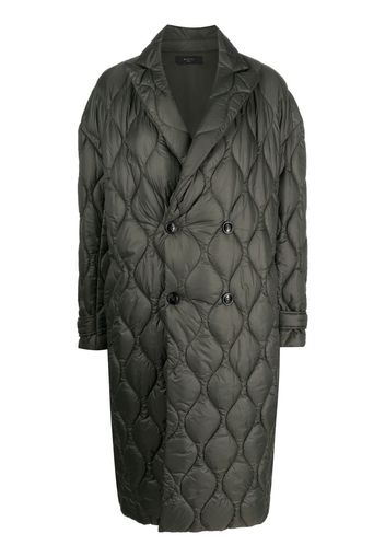 AMIRI double-breasted quilted coat - Verde