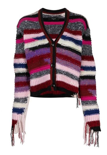 AMIRI Cardigan con scollo a V - Viola