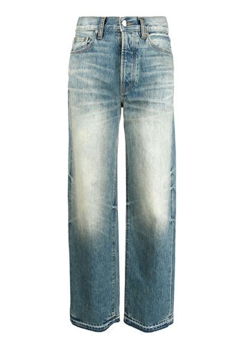 AMIRI Jeans dritti con effetto vissuto - Blu