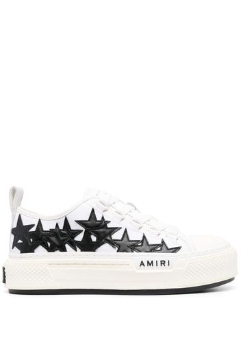 AMIRI star-patch leather sneakers - Bianco