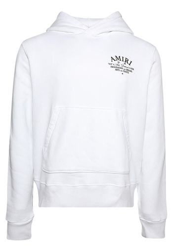 AMIRI logo-print cotton hoodie - Bianco